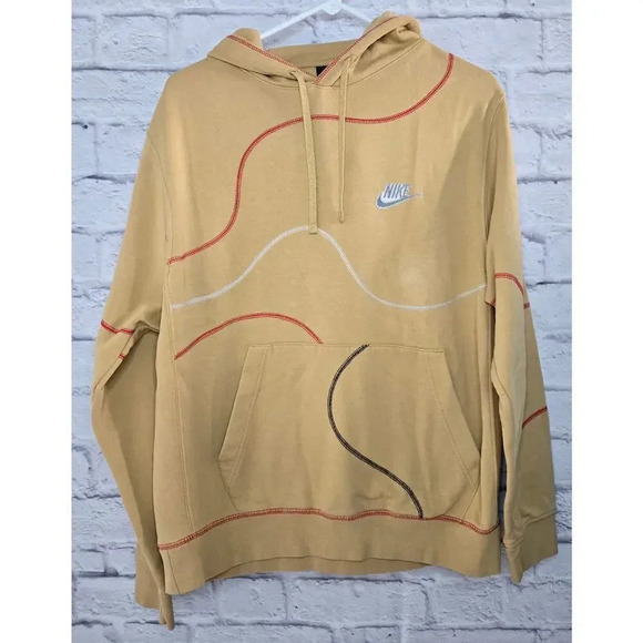 Men’s Nike inside out pullover Embroidered hoodie sweater medium. - Picture 2 of 9